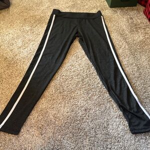 Vizio Black Leggings with White Accents